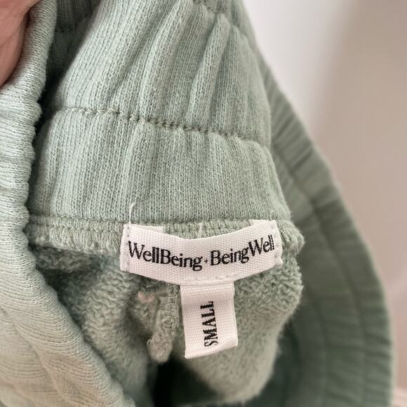 REVOLVE WELLBEING + BEINGWELL Washed Loden Green Sur Goldie Cotton Sweat Set - Picture 13 of 16